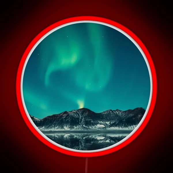 Magnetic Blue Northern Lights Skies Led RGB Neon Sign