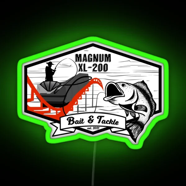 Magnum Bait And Tackle Led Only RGB Neon Sign