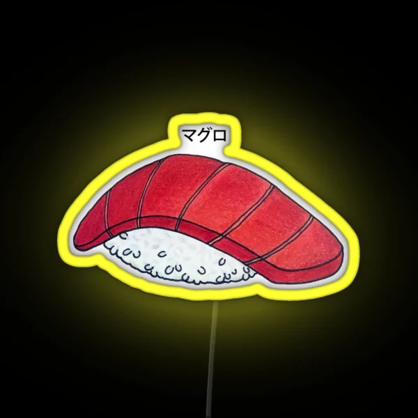 Maguro Tuna Sushi Nigiri RGB Neon Sign