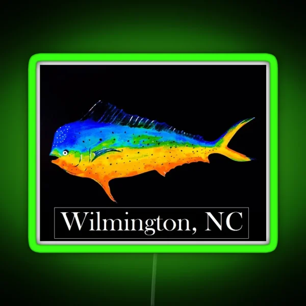 Mahi Wilmington NC RGB Neon Sign