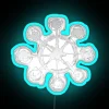 Mahoraga's Wheel Print RGB Neon Sign in Blue