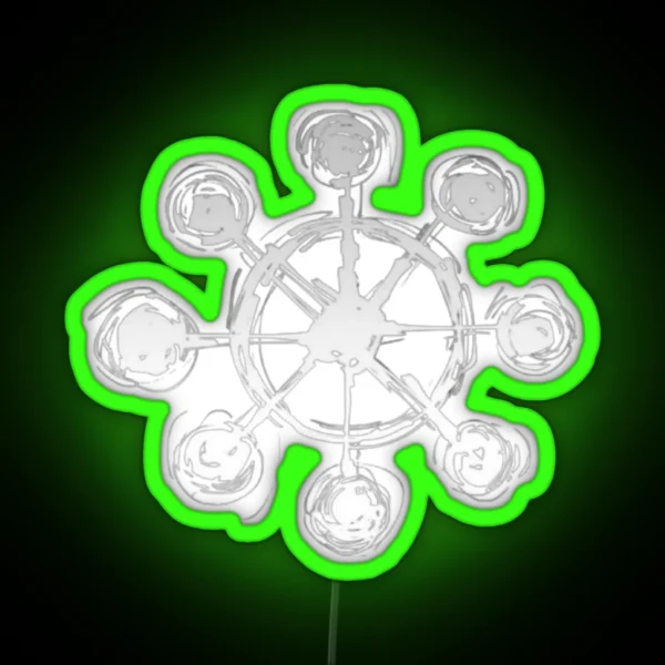 Mahoraga S Wheel Print RGB Neon Sign