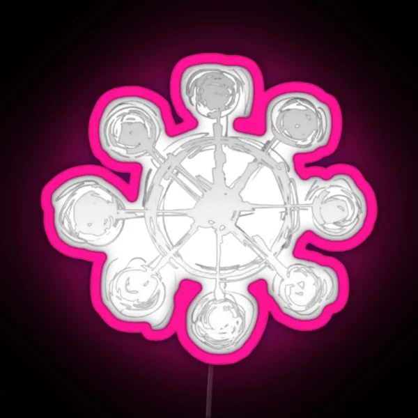 Mahoraga S Wheel Print RGB Neon Sign