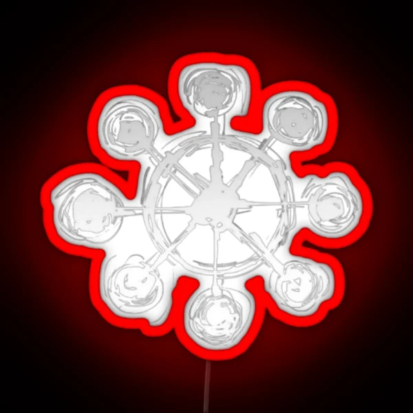 Mahoraga S Wheel Print RGB Neon Sign