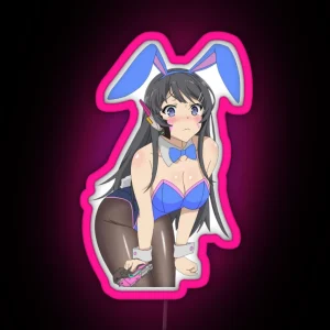 Mai Sakurajima Hot Girl RGB Neon Sign