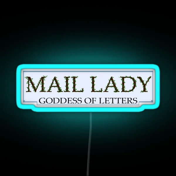 Mail Lady Goddess Of Letters RGB Neon Sign