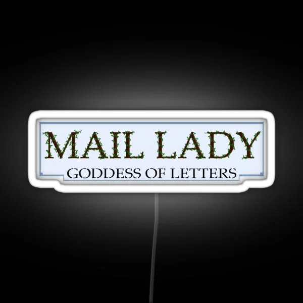 Mail Lady Goddess Of Letters RGB Neon Sign