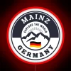 mainz germany black and white crest rgb neon sign