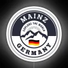 mainz germany black and white crest rgb neon sign