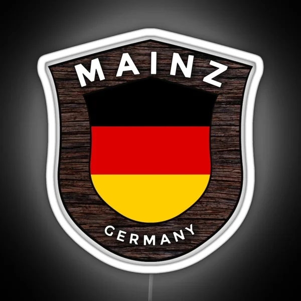 Mainz Germany Emblem Flag RGB Neon Sign