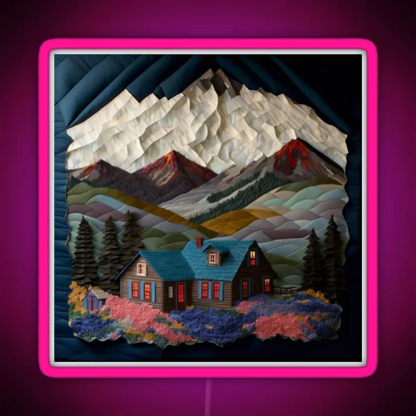 Majestic Mountains RGB Neon Sign
