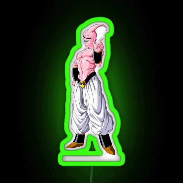 Majin Buu DBZ RGB Neon Sign