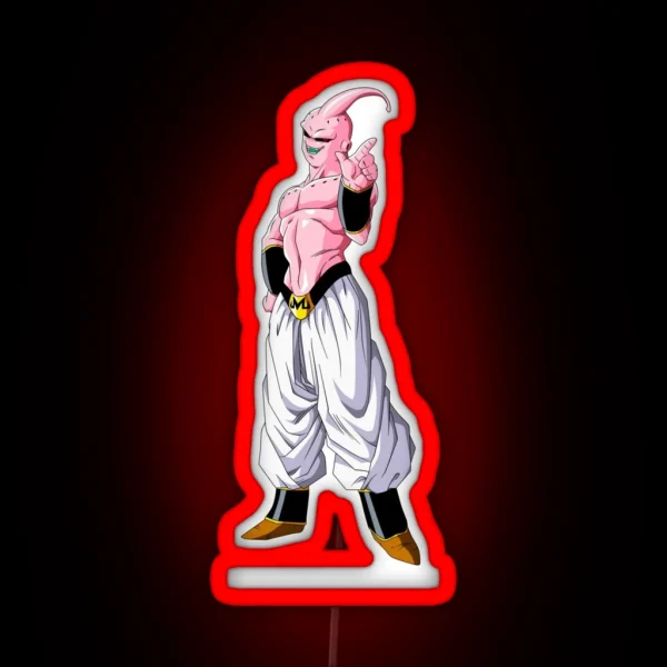 Majin Buu DBZ RGB Neon Sign