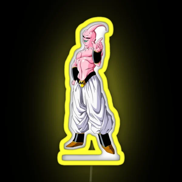 Majin Buu DBZ RGB Neon Sign