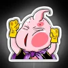 rgb neon sign of funny majin buu peeker