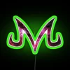 Majin Buu Dragon Ball Z LED Neon Sign with Pink Galaxy Colors and RGB Effects