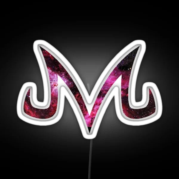 Majin Buu M Pink Galaxy Led Dragon Ball Z Led Anime RGB Neon Sign