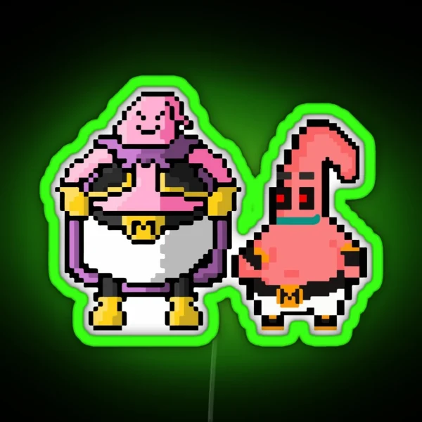Majin Patrick And Majin Buu RGB Neon Sign