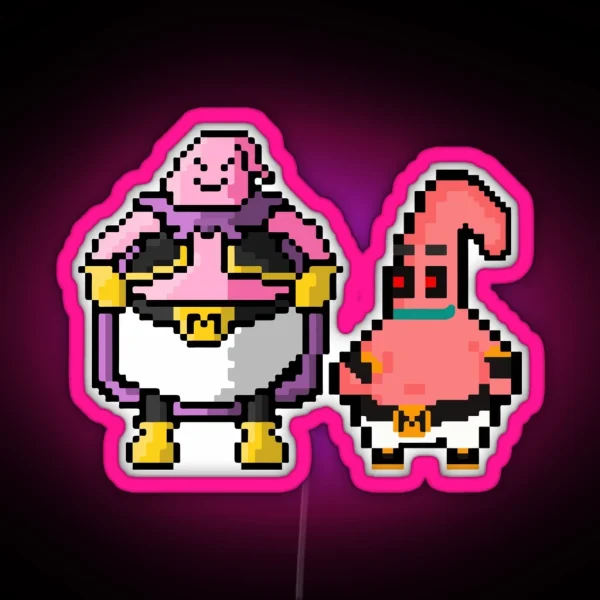 Majin Patrick And Majin Buu RGB Neon Sign