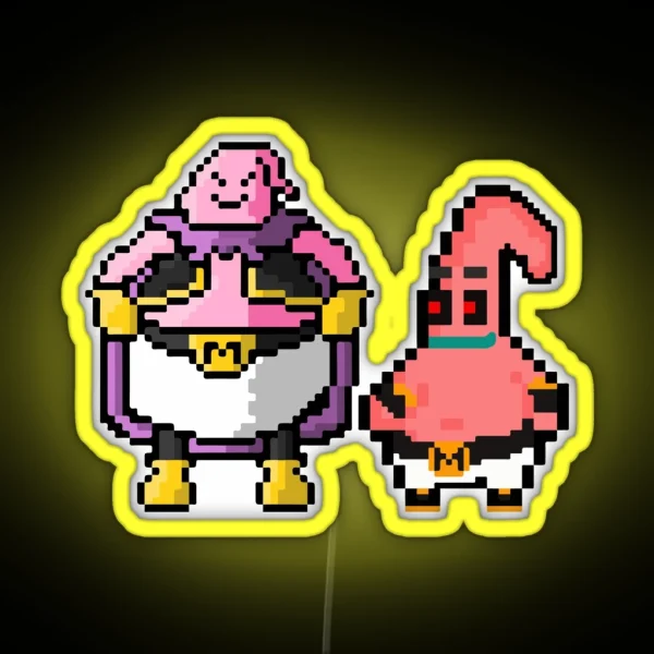 Majin Patrick And Majin Buu RGB Neon Sign
