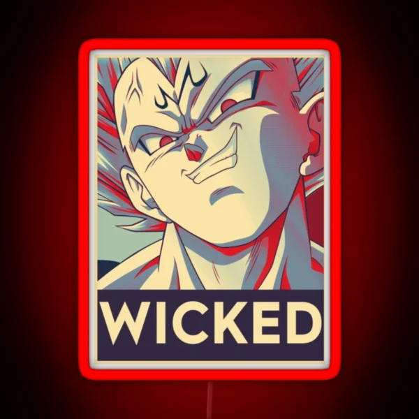 Majin Vegeta Dragon Ball RGB Neon Sign