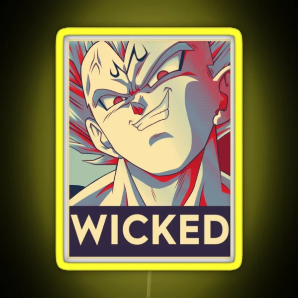Majin Vegeta Dragon Ball RGB Neon Sign