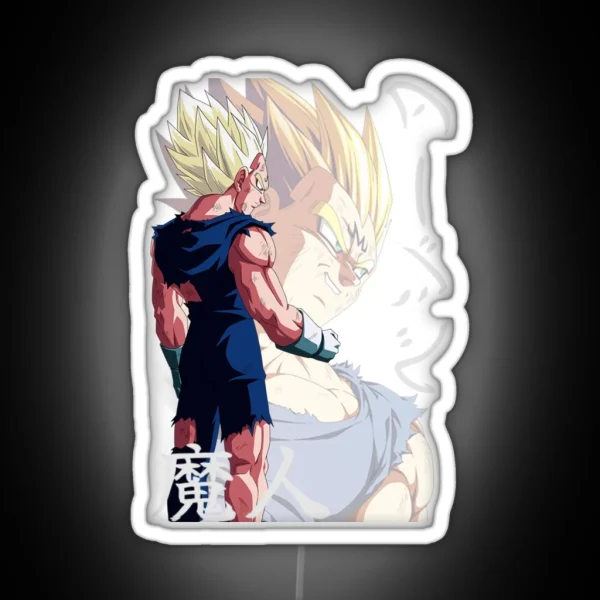 Majin Vegeta RGB Neon Sign