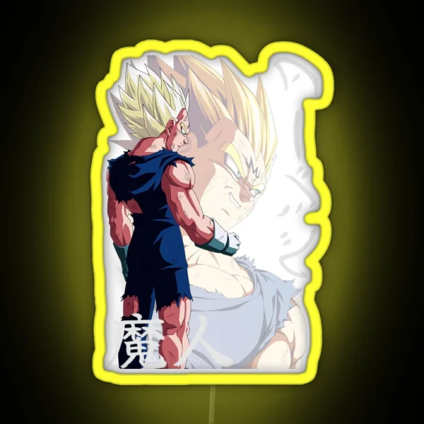 Majin Vegeta RGB Neon Sign