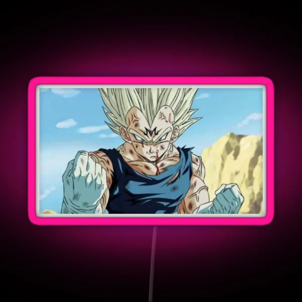 Majin Vegeta RGB Neon Sign