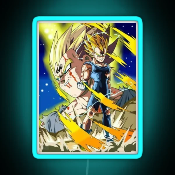 Majin Vegeta RGB Neon Sign