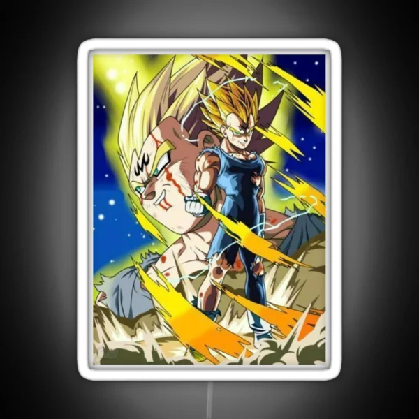 Majin Vegeta RGB Neon Sign