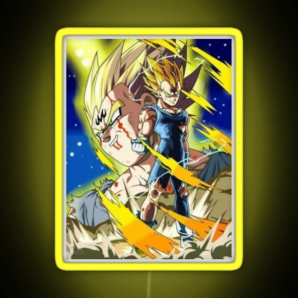 Majin Vegeta RGB Neon Sign