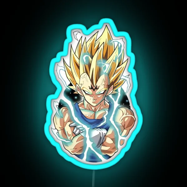 Majin Vegeta RGB Neon Sign