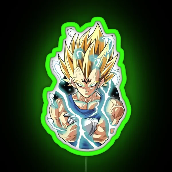 Majin Vegeta RGB Neon Sign