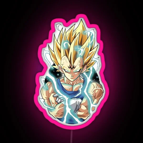 Majin Vegeta RGB Neon Sign