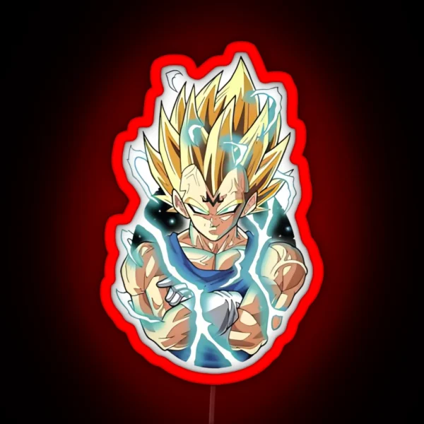 Majin Vegeta RGB Neon Sign