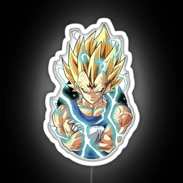 Majin Vegeta RGB Neon Sign