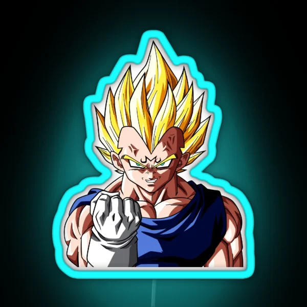 Majin Vegeta RGB Neon Sign