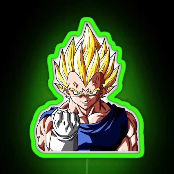 Majin Vegeta RGB Neon Sign