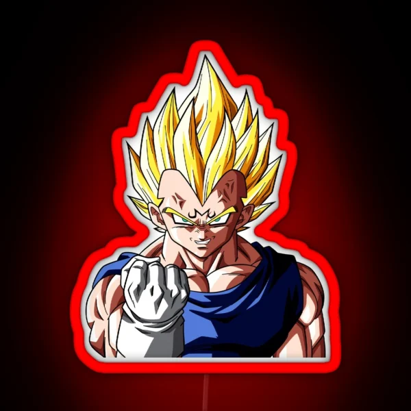 Majin Vegeta RGB Neon Sign