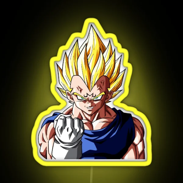 Majin Vegeta RGB Neon Sign