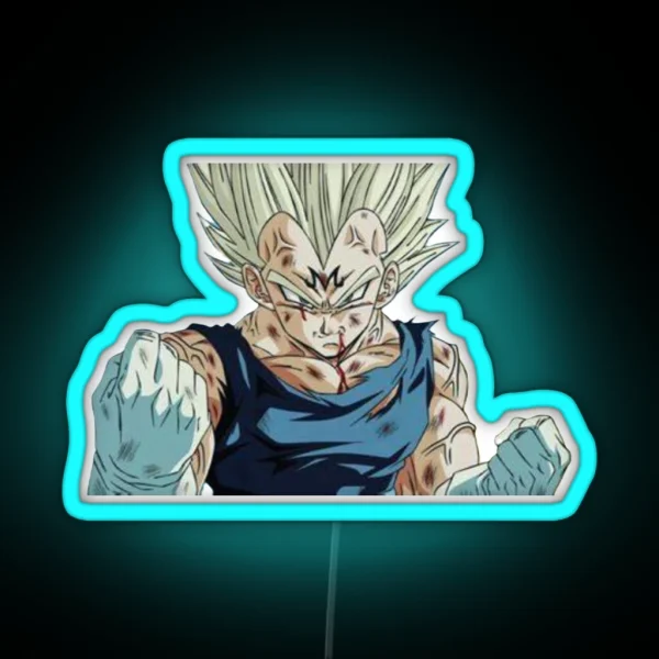 Majin Vegeta RGB Neon Sign