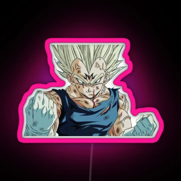 Majin Vegeta RGB Neon Sign