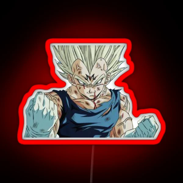 Majin Vegeta RGB Neon Sign
