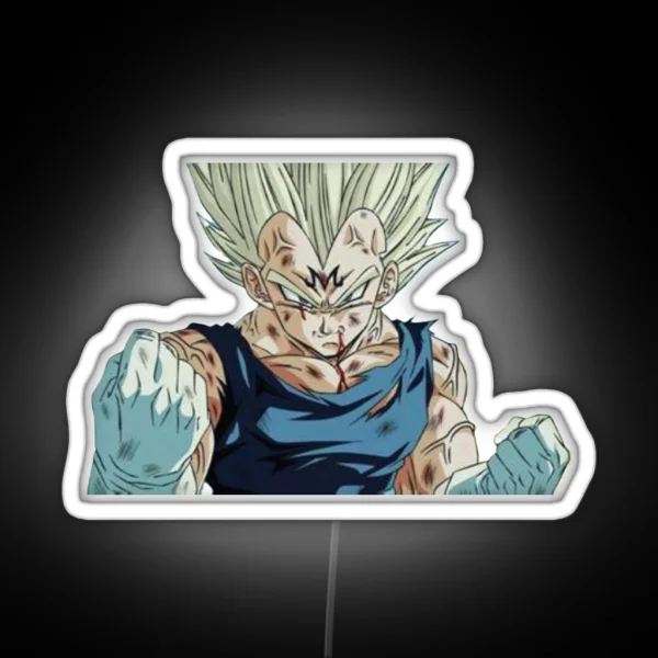 Majin Vegeta RGB Neon Sign