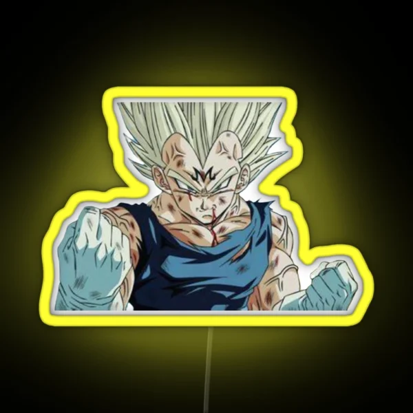 Majin Vegeta RGB Neon Sign
