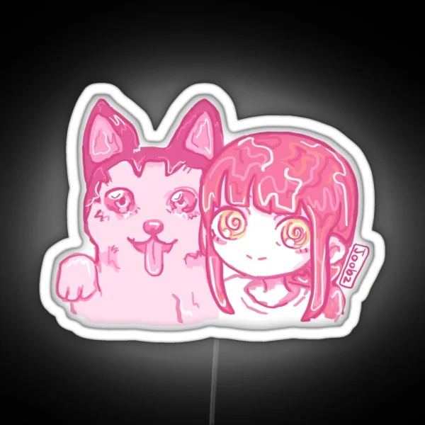 Makima And Tiramisu RGB Neon Sign