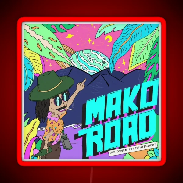 Mako Road Green Superintendent RGB Neon Sign