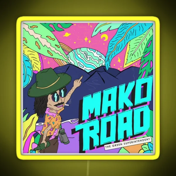 Mako Road Green Superintendent RGB Neon Sign