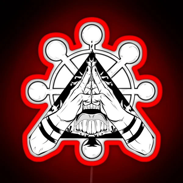 Malevolent Shrine Hand Sign RGB Neon Sign